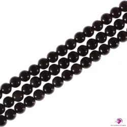 10 Perles rondes Obsidienne noire 6mm