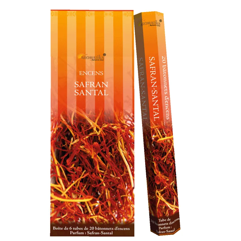 Encens bâtonnets Aromatika - Safran Santal