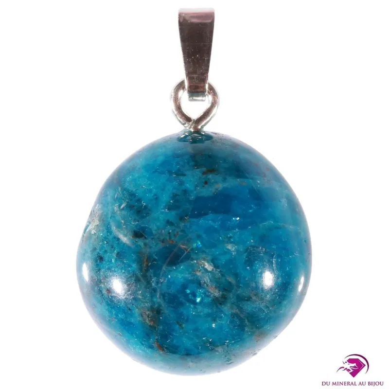 Pendentif en Apatite bleue