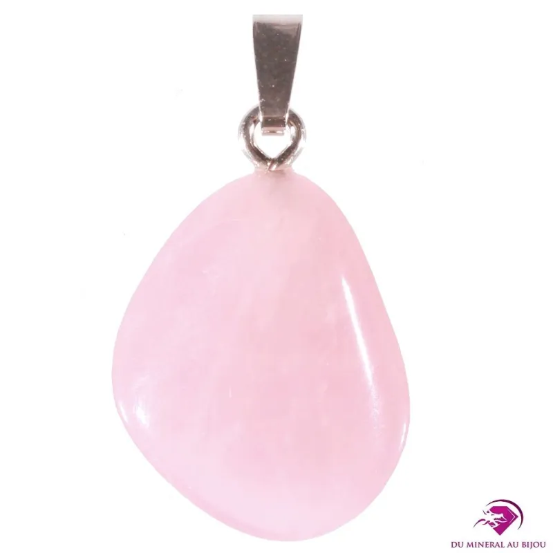 Pendentif en Quartz rose