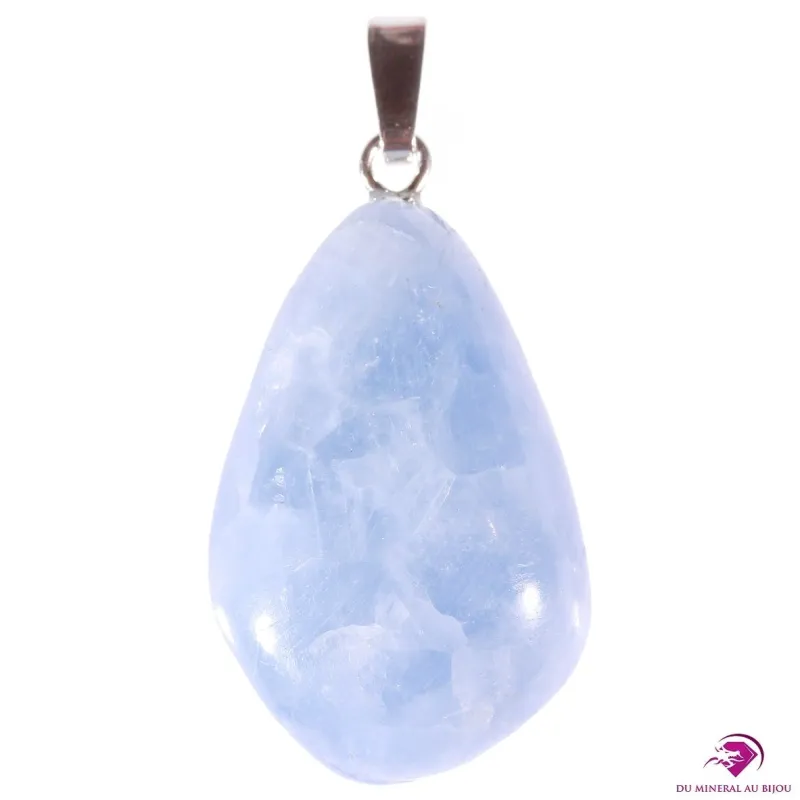 Pendentif en Calcite bleue