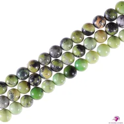 Perles rondes Serpentine Pérou 8mm