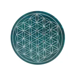 Porte encens fleur de vie - Bleu