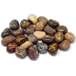 Runes divinatoires en jaspe