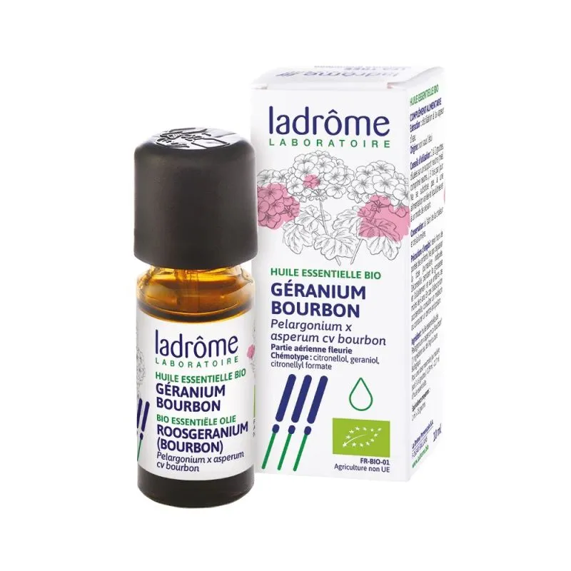 Géranium bourbon - Huile essentielle bio Ladrôme