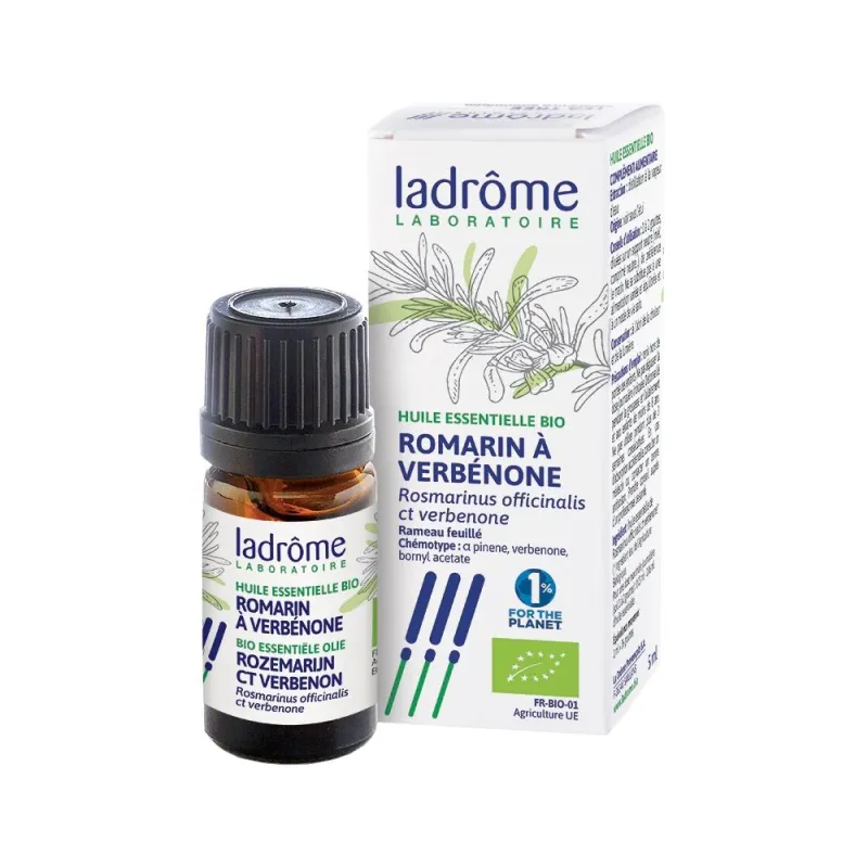 Romarin officinal à verbénone - Huile essentielle bio Ladrôme