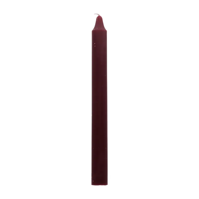 Bougie Bordeaux - Teintée masse - 22cm