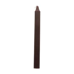 Bougie marron - Teintée masse - 20cm