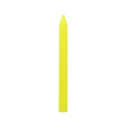 Bougie Jaune - Teintée masse - 20cm