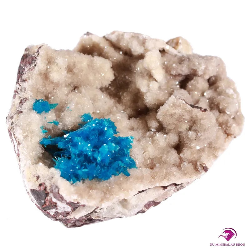 Cavansite sur Heulandite.