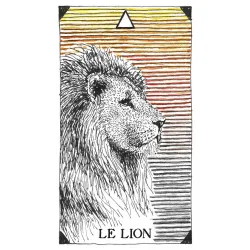 L'oracle de l'esprit animal sauvage et inconnu, le lion