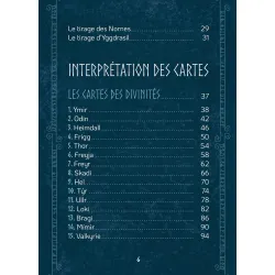 L'oracle de la magie nordique, interprétation des cartes