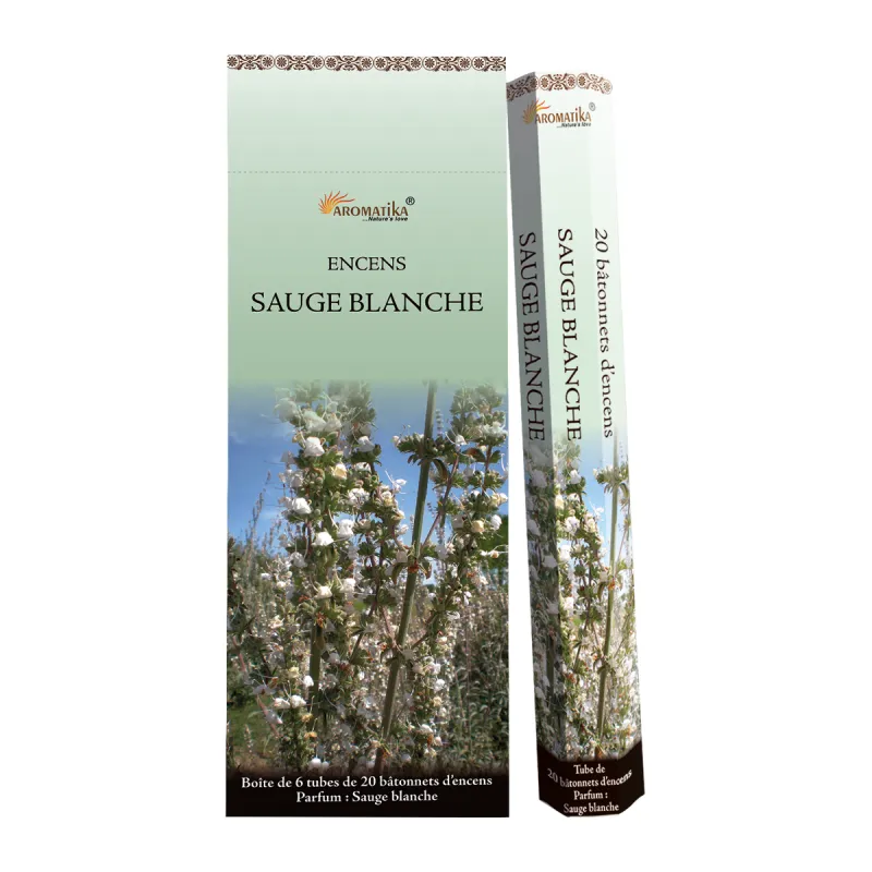 Encens bâtonnets Aromatika - Sauge blanche Encens bâtonnets Aromatika - Sauge blanche