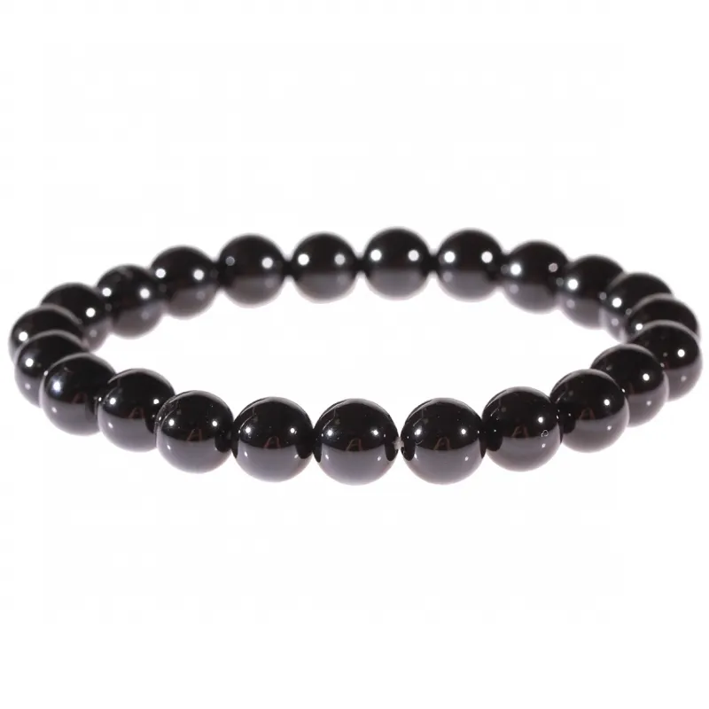 Bracelet en Spinelle noir 8mm