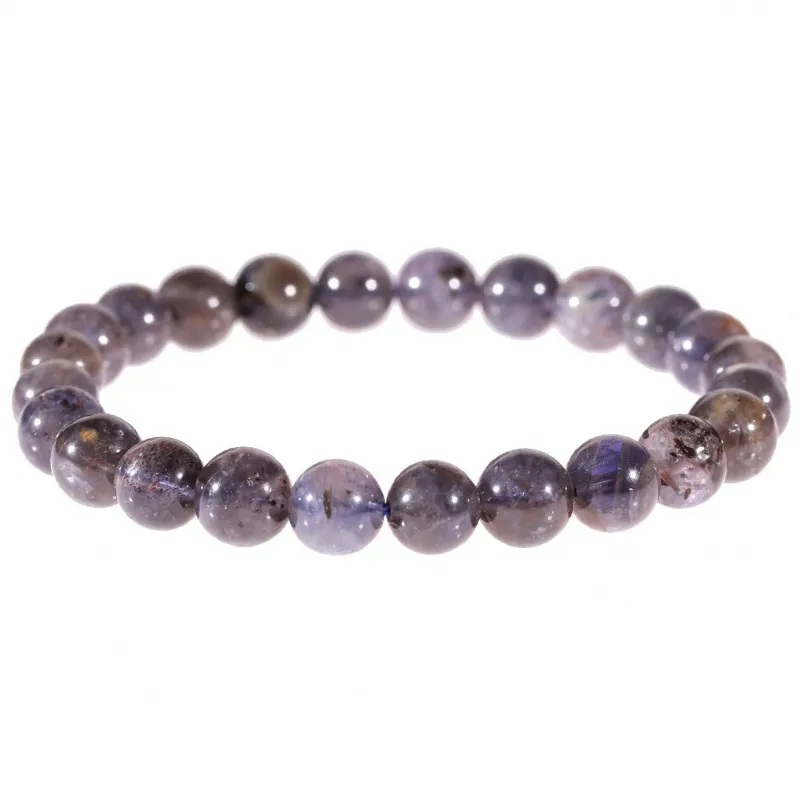 Bracelet en Cordiérite (Iolite) 8mm