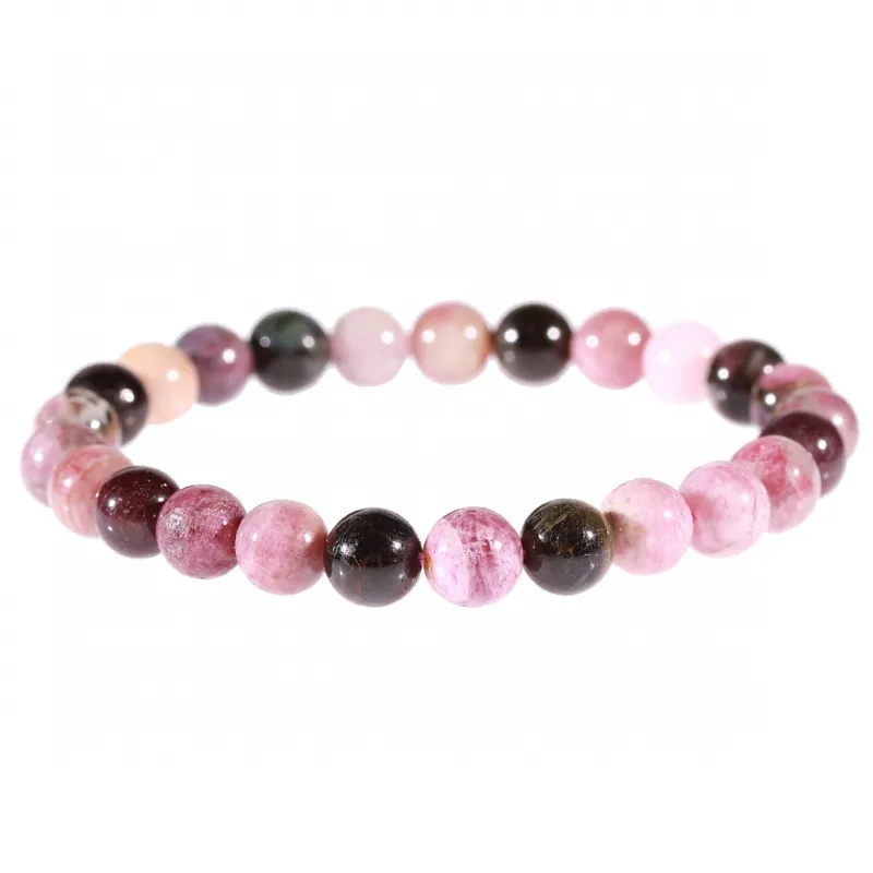 Bracelet en Tourmaline multicolore 8mm