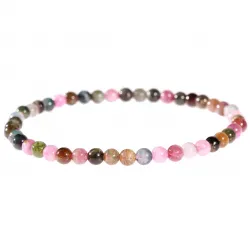 Bracelet en Tourmaline multicolore 4mm