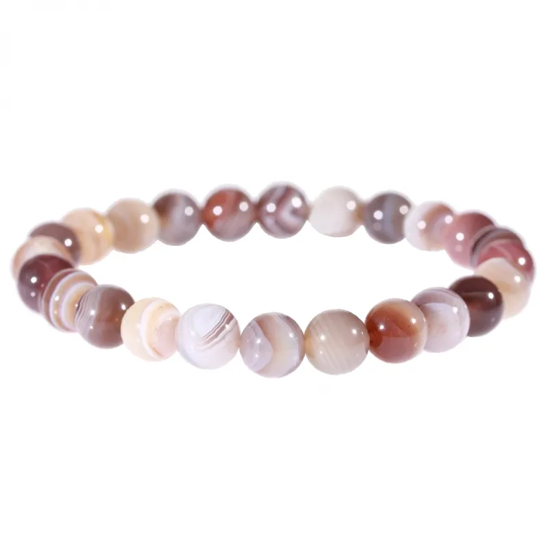 Bracelet en Agate Botswana 8mm