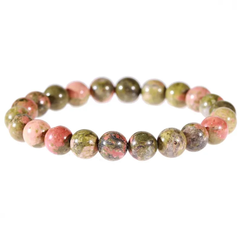 Bracelet en Unakite 8mm