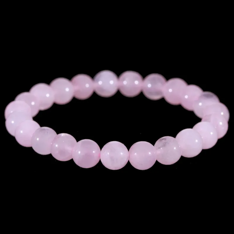 Bracelet en Quartz rose 8mm