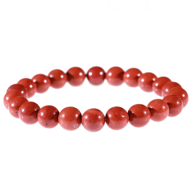 Bracelet en Jaspe rouge 8mm