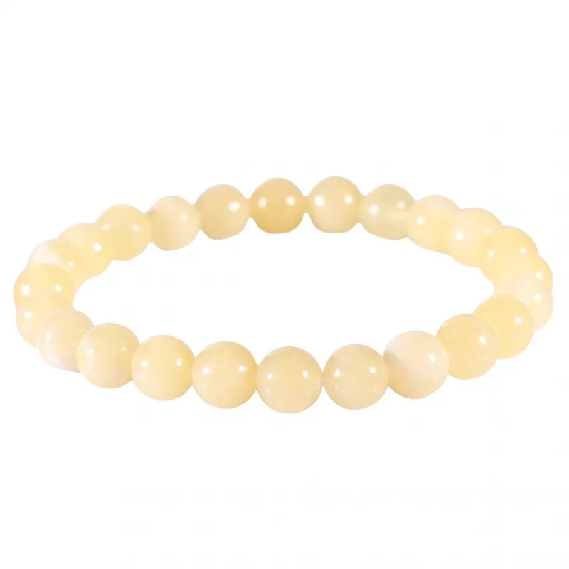 Bracelet en Calcite jaune 8mm