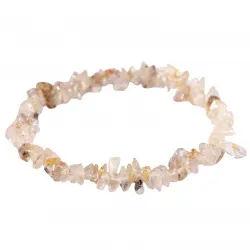 Bracelet en Quartz Rutile baroque