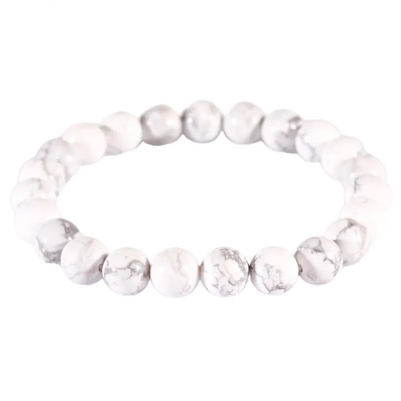 Bracelet en Howlite 8mm