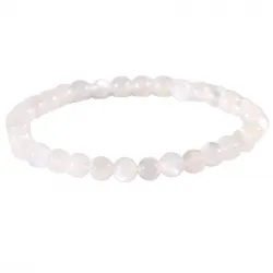 Bracelet en Pierre de Lune blanche 6mm