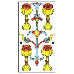 Tarot de Marseille, quatre de coupe