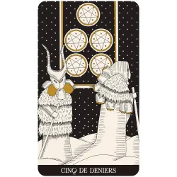 Le Tarot des secrets de l'âme, cinq de deniers