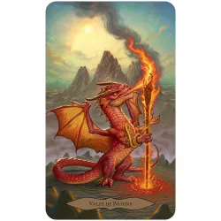 Le Tarot de la Sagesse des Dragons, valet de bâtons