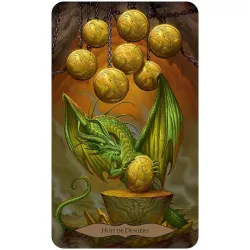 Le Tarot de la Sagesse des Dragons, huit de deniers