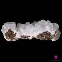 Macle d'Apophyllite blanche. Provenance : Raigad, Maharashtra, Inde