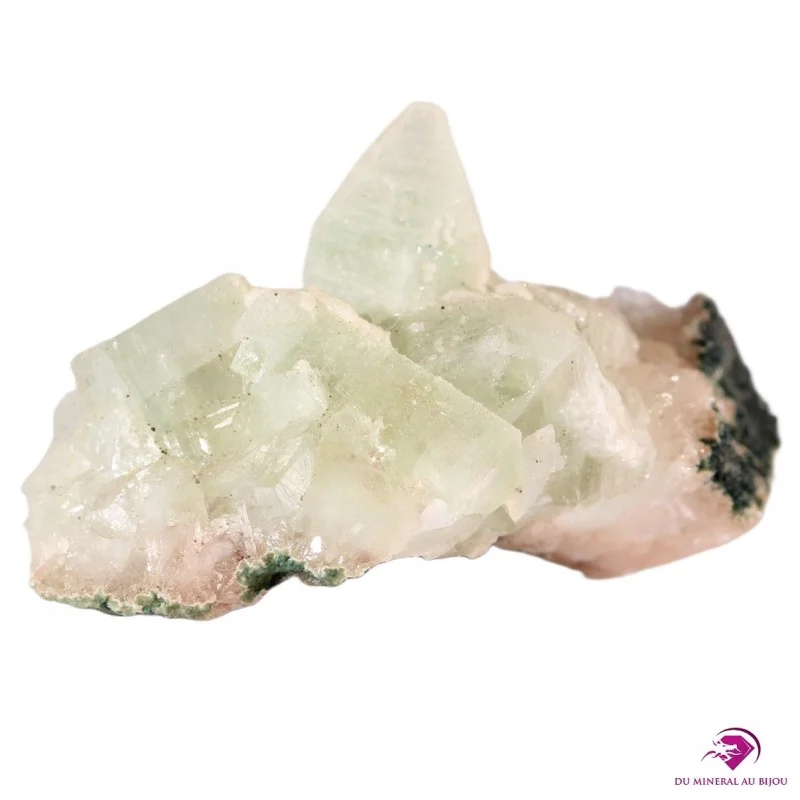 Amas d'Apophyllite verte de Nashik, Maarashtra, Inde Amas d'Apophyllite verte de Nashik, Maarashtra, Inde