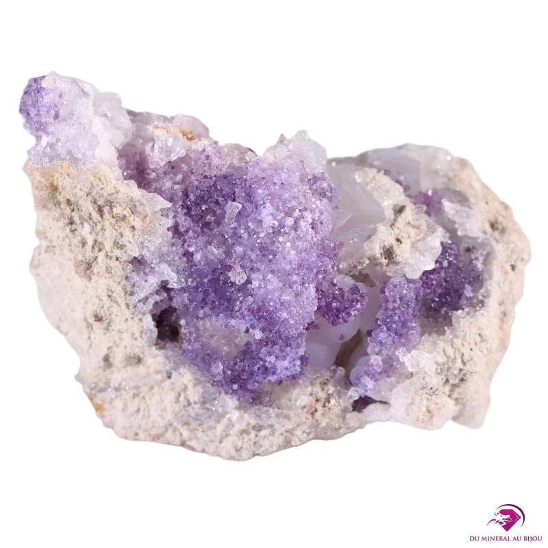 Géode de Calcédoine et Fluorite Spirit Flower Géode Géode de Calcédoine et Fluorite Spirit Flower Géode