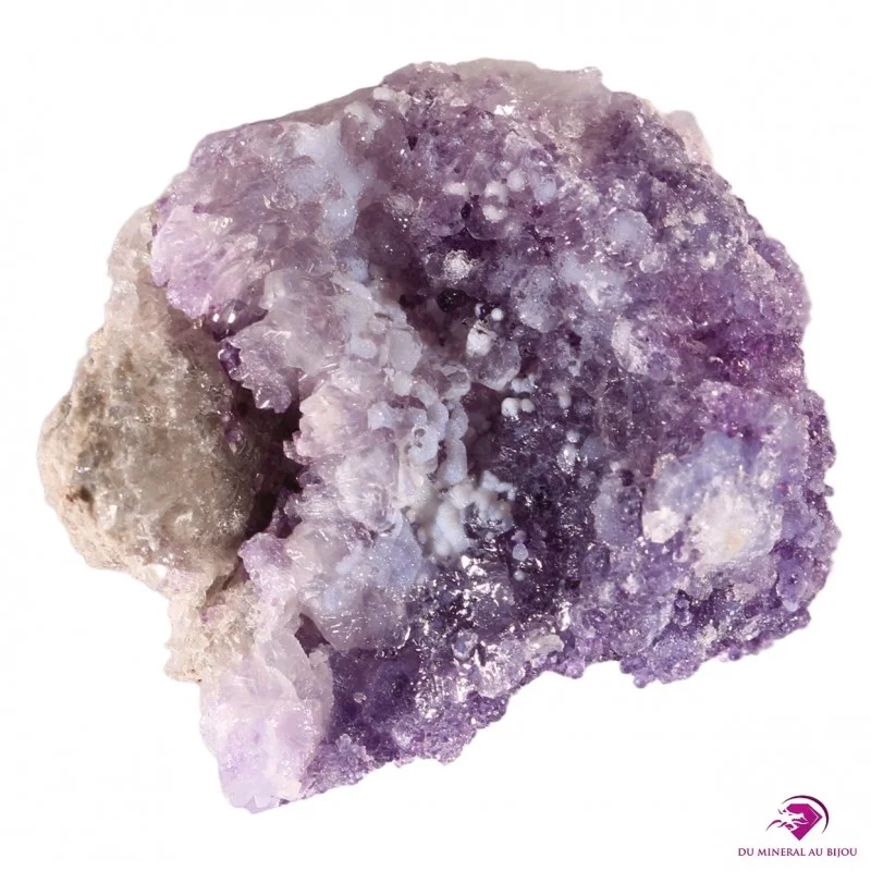 Géode de Calcédoine et Fluorite Spirit Flower Géode Géode de Calcédoine et Fluorite Spirit Flower Géode
