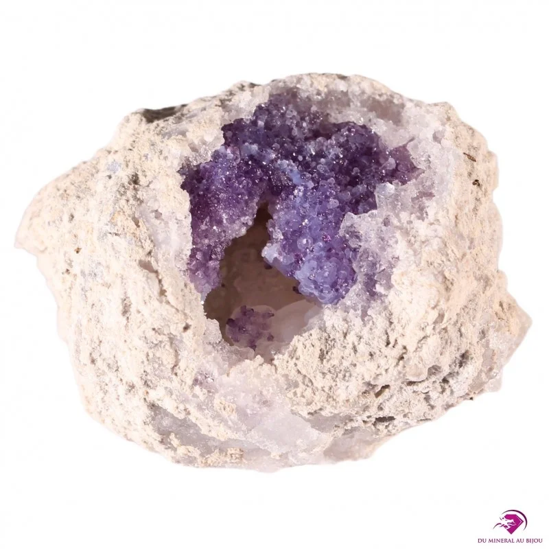 Géode de Calcédoine et Fluorite Géode de Calcédoine et Fluorite