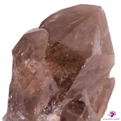 Pointe Quartz fumé inclusions Rutile