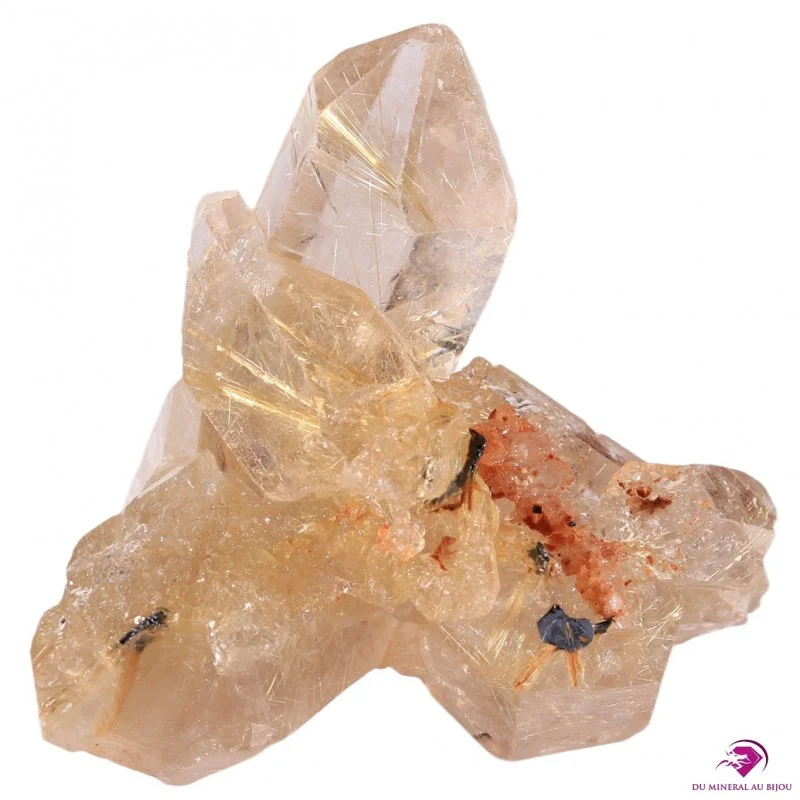 Quartz inclusions de Rutile Quartz inclusions de Rutile