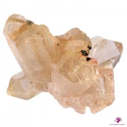 Cristal quartz inclusions de Rutile