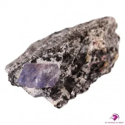 Cristal de Saphir sur Biotite