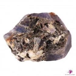Cristal de saphir sur Biotite