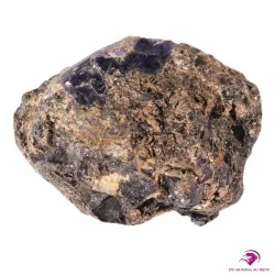 Cristal de Saphir bleu sur Biotite