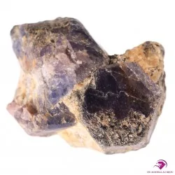 Cristal de Saphir bleu avec Biotite