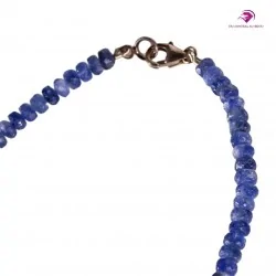 Collier en Saphir, perles facettées