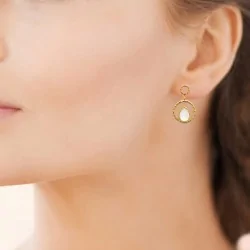 Boucles d'oreilles en Pierre de Lune