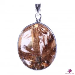 Pendentif en Quartz inclusions Rutile