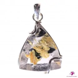Pendentif en Quartz inclusions Rutile
