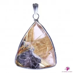 Pendentif en Quartz inclusions Rutile